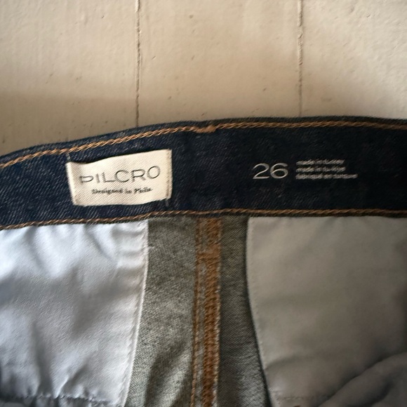 Anthropologie NWT PILCRO Dark Blue Flare Jeans 26 - Picture 3 of 6